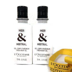L'Occitane Mer & Mistral Body Gel Moisturizer 75ml x 2 New